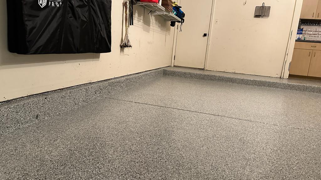 beautifully re-done garage floor