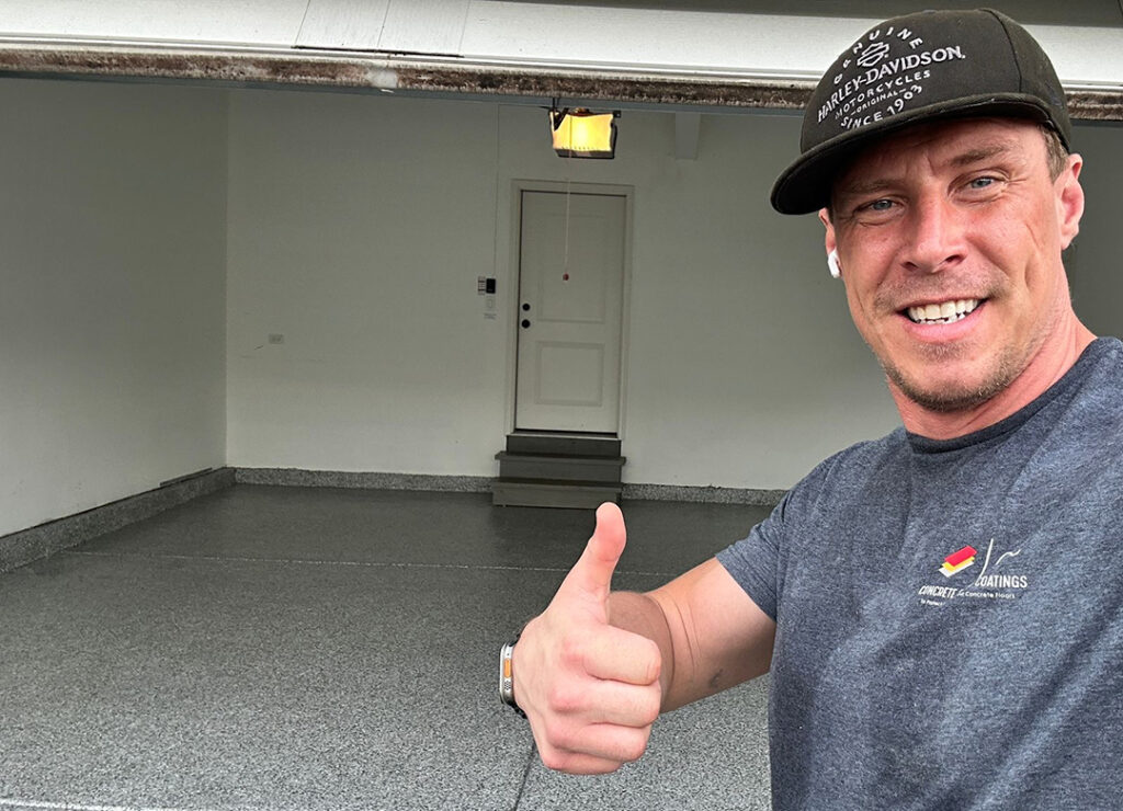 Polyurea Systems in Chicago done for a happy homeowner