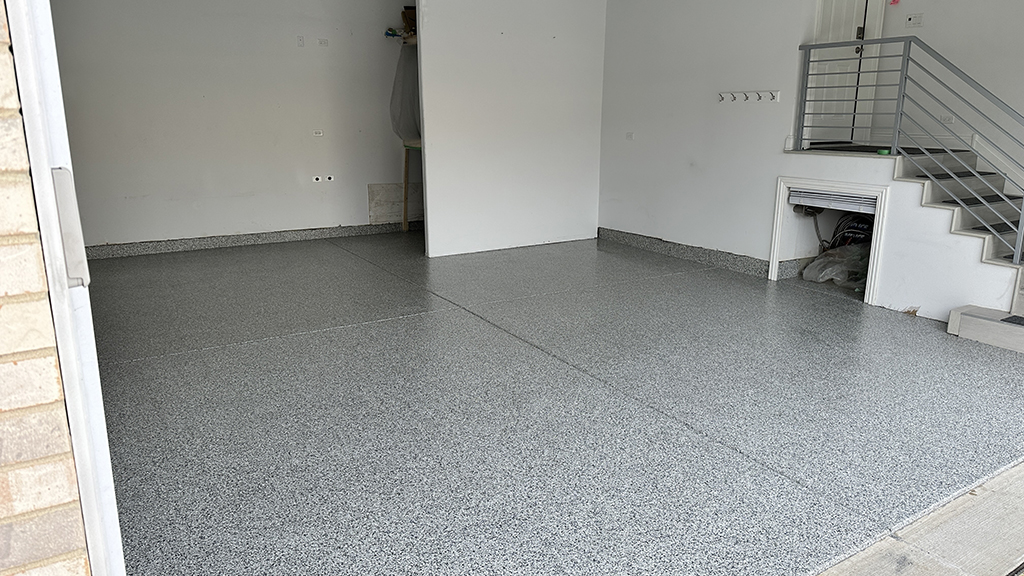 Finished garage floor