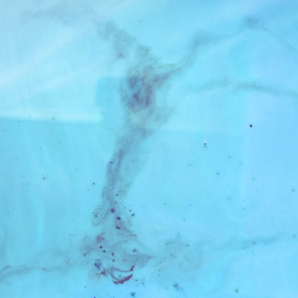 light blue epoxy flooring