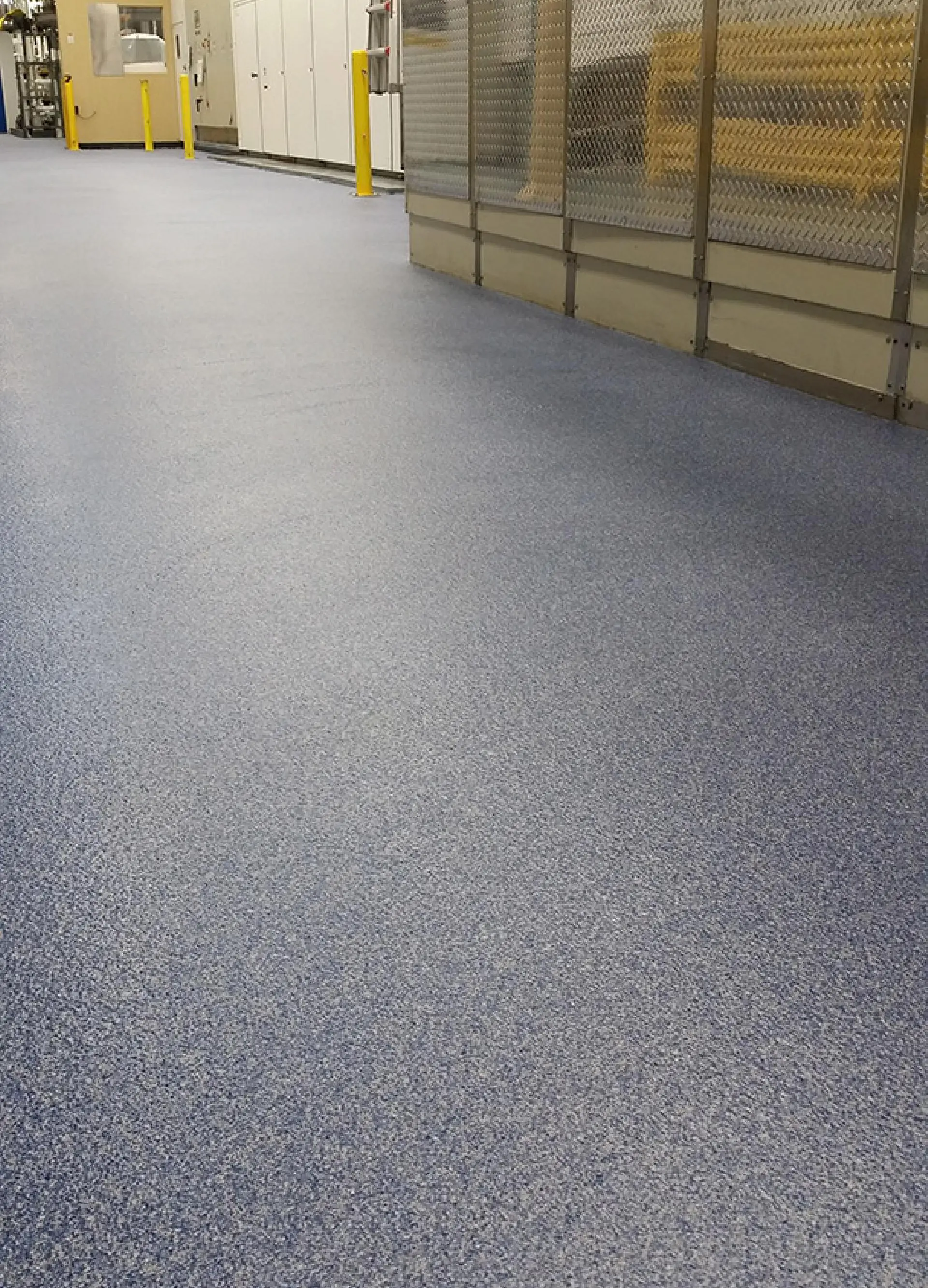 Quartz broadcast floor coating installation process
