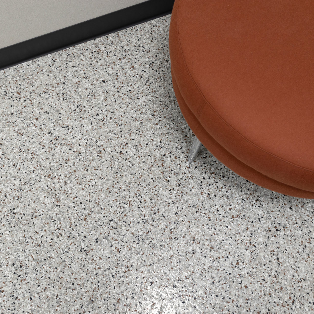 Coyote flake coating applied on a Chicago floor