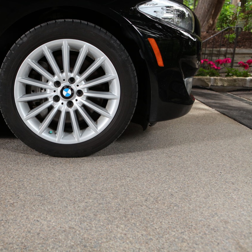 epoxy flake color pumice in garage