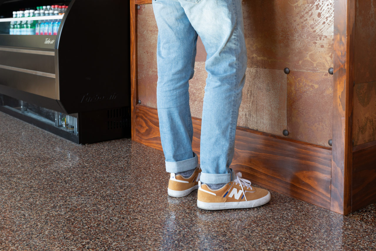 Robin flake coating applied on a Chicago floor