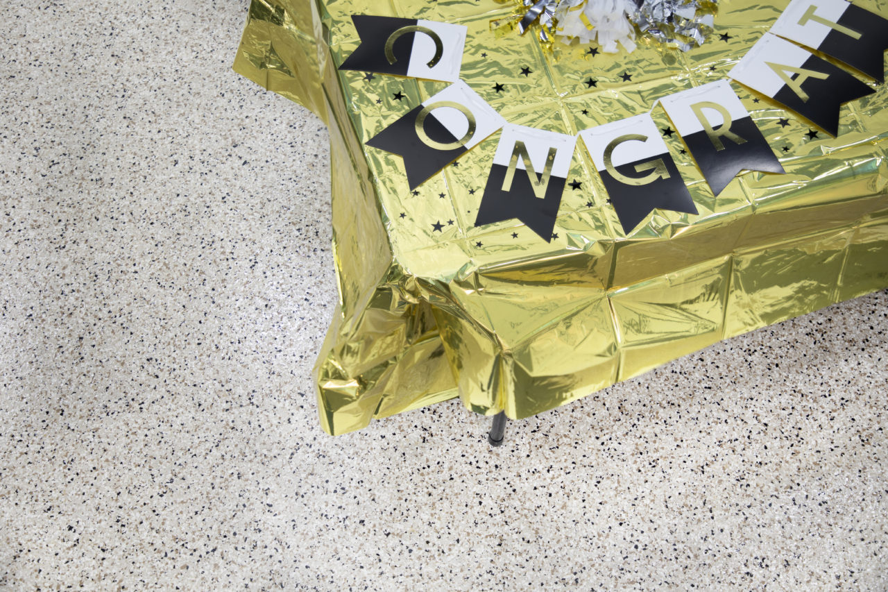 Shoreline flake coating applied on a Chicago floor